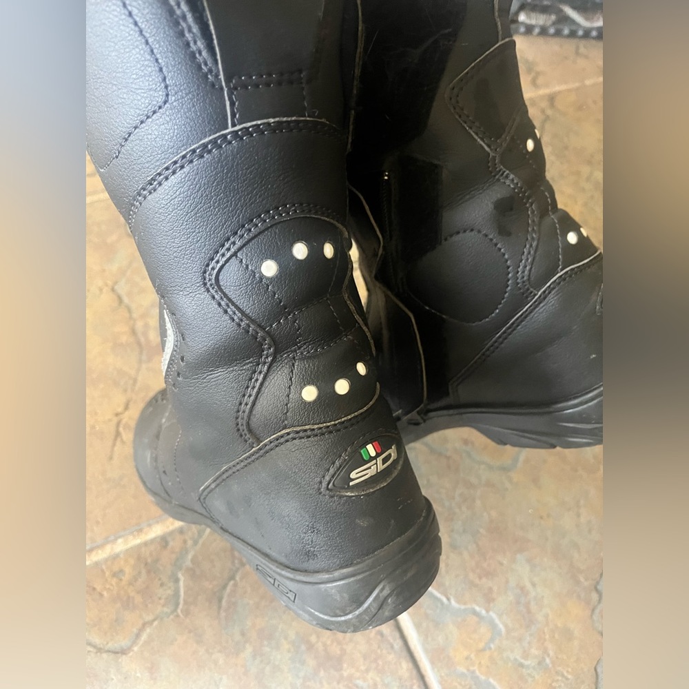 Sidi Black Women's Motorcycle Combat Boots - Picture 4 of 4